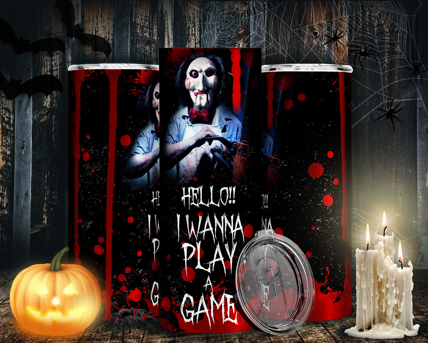 30 Horror Halloween Sublimation 20oz Images Bundle