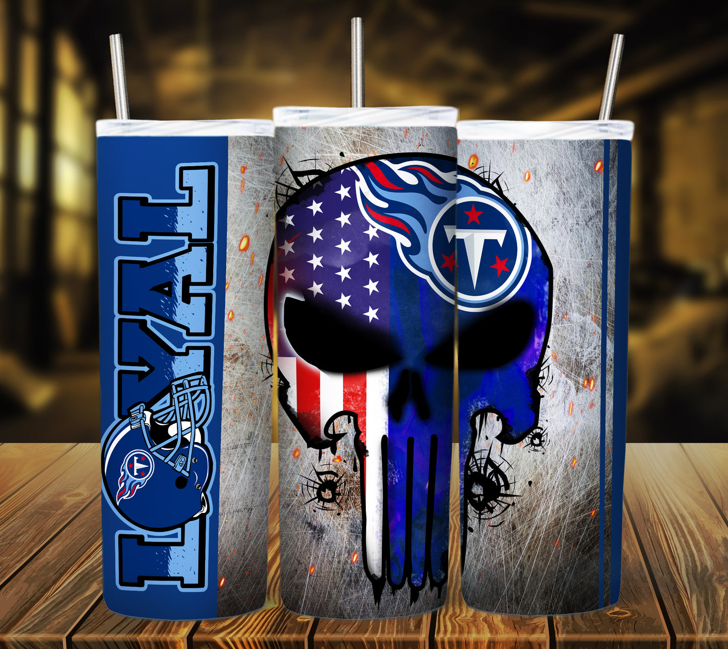 Football 20oz Sublimation Tumbler Image