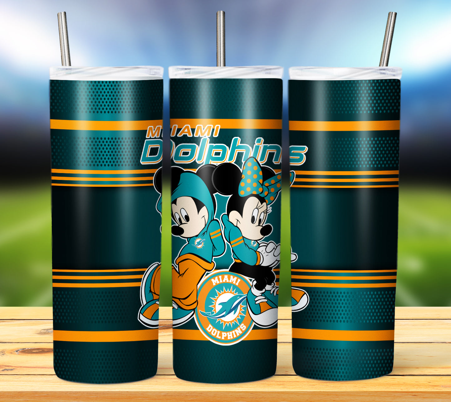 Football 20oz Sublimation Tumbler Image