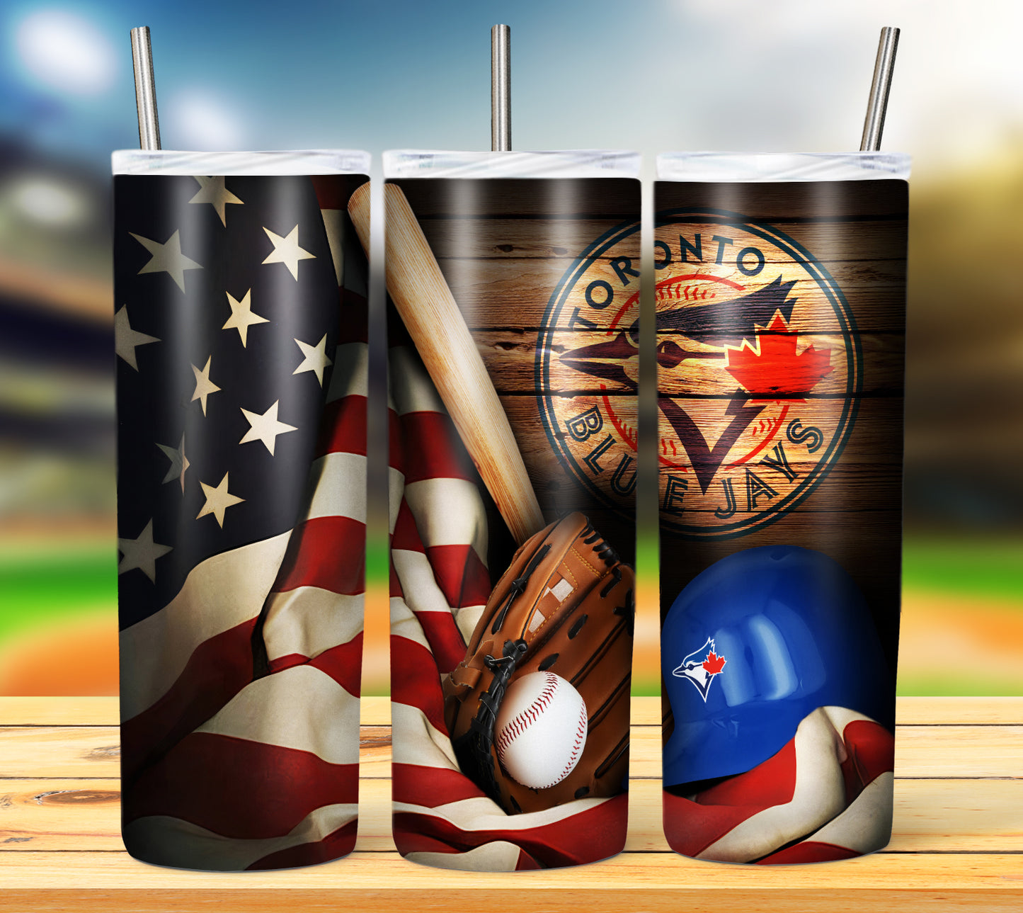 Baseball 20oz Sublimation Tumbler Image