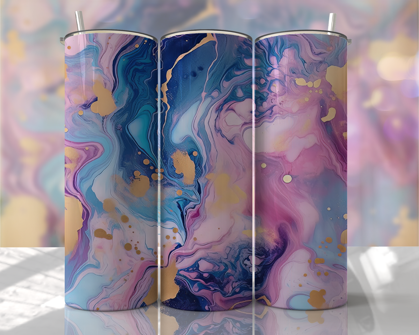 Marbled 20oz Sublimation Tumbler Image