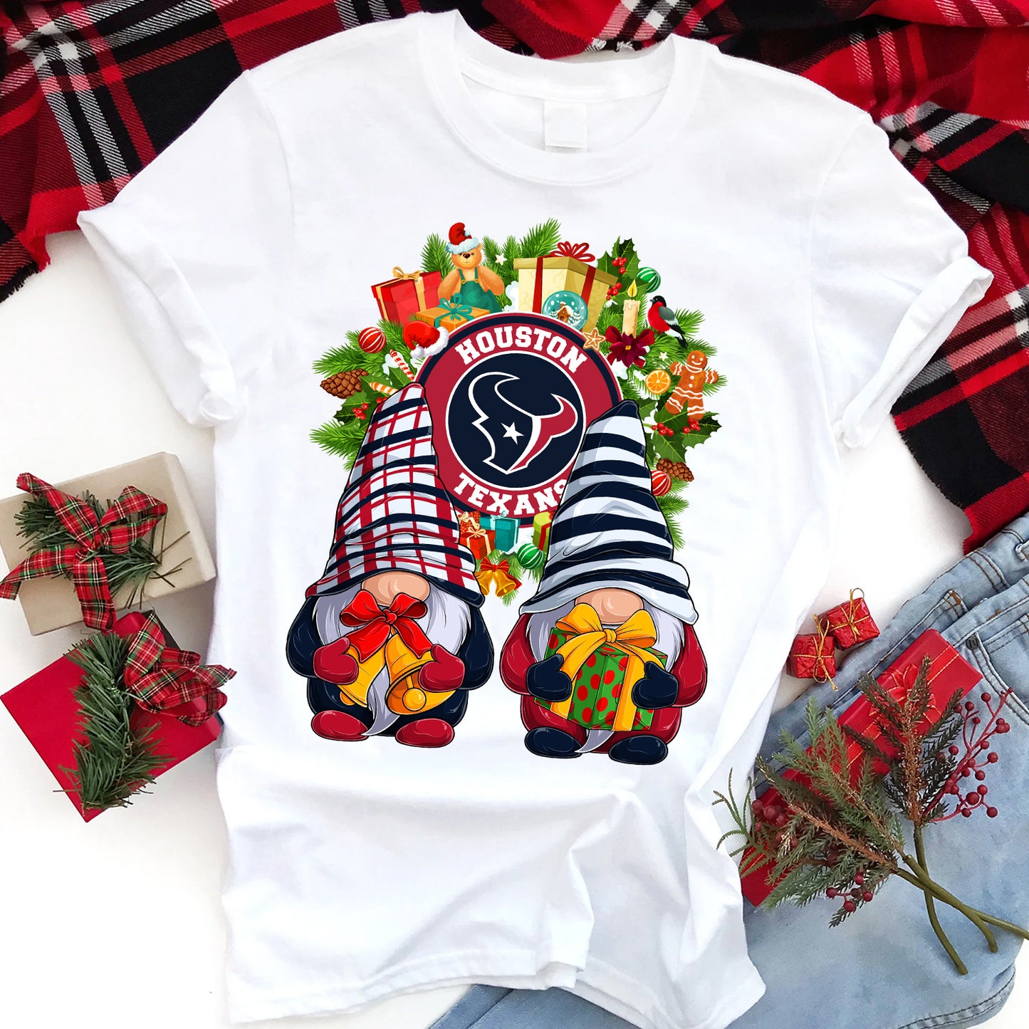 Christmas Football Gnomes T-Shirt/DTF Sublimation Image