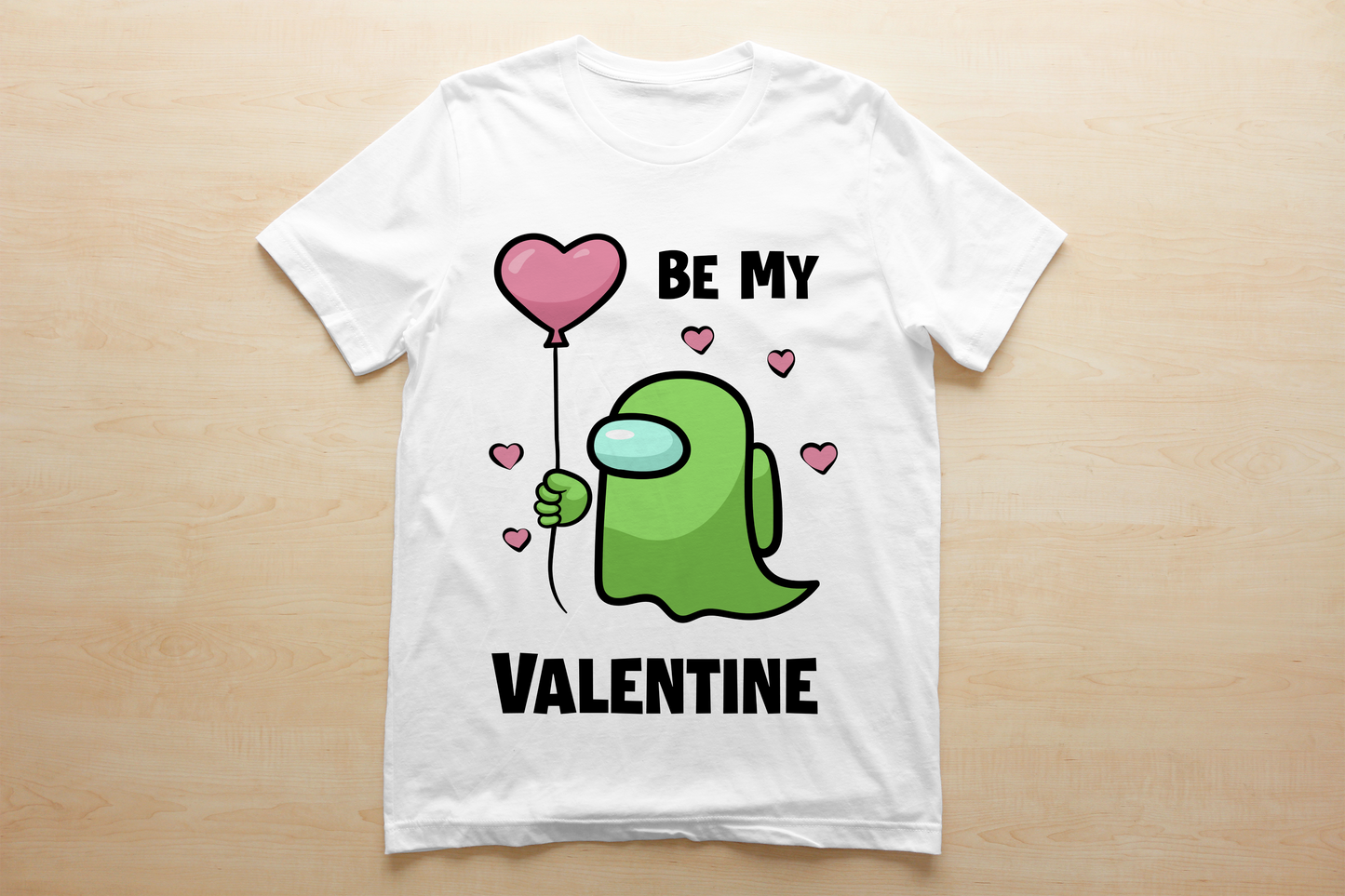 Among Us Kids Valentine Images Sublimation/DTF T-Shirt Bundle