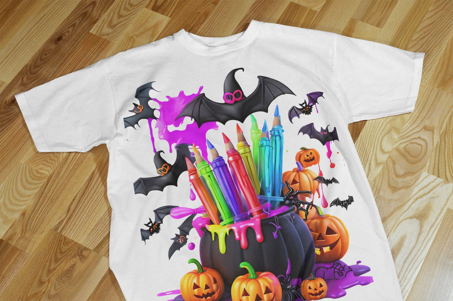 90+ Colorful Halloween Sublimation T-Shirt Images Bundle