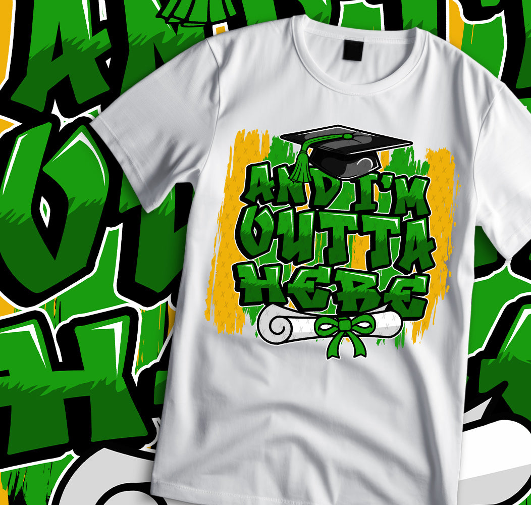 I'm Outta Here Sublimation/DTF T-shirt Images Bundle