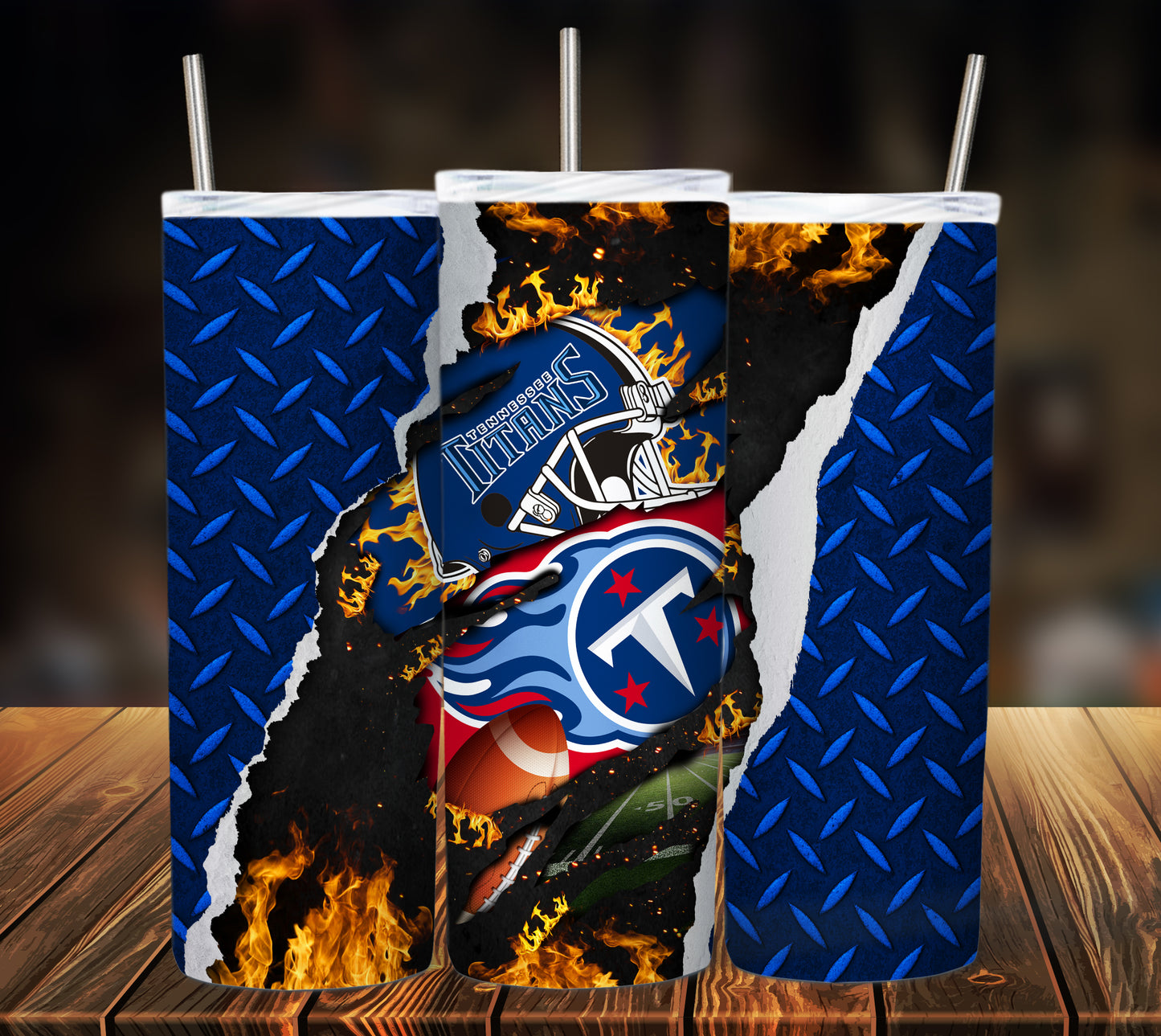 Football 20oz Sublimation Tumbler Image