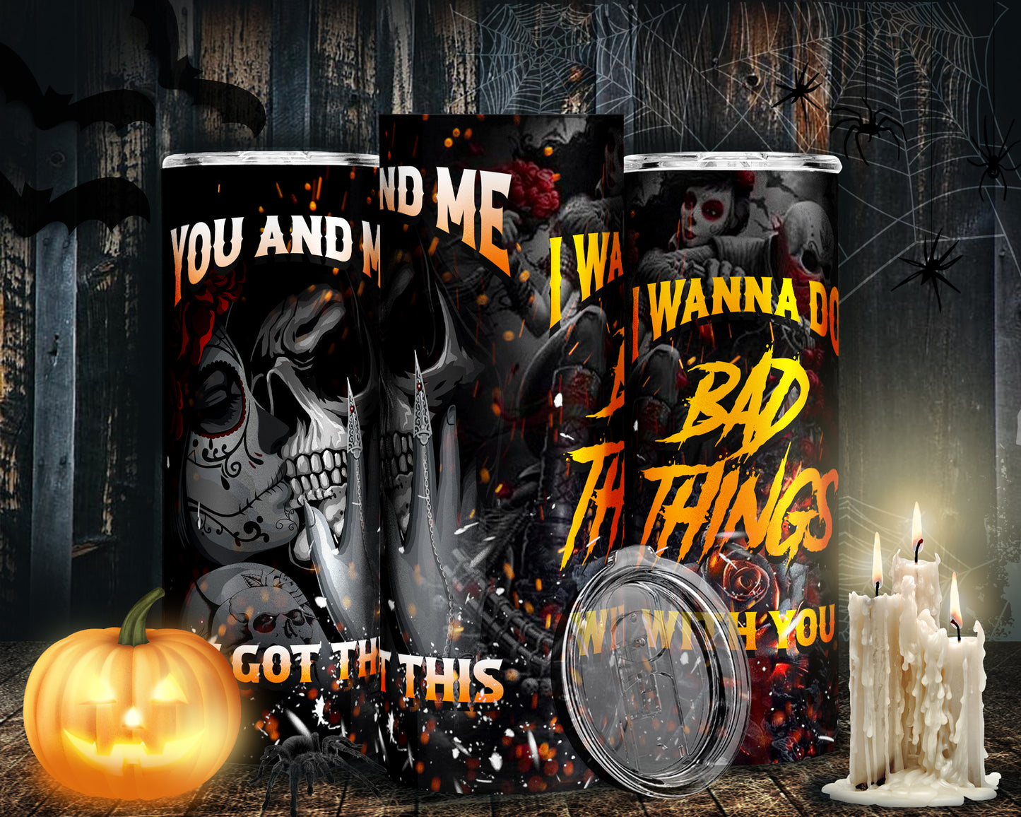 30 Horror Halloween Sublimation 20oz Images Bundle