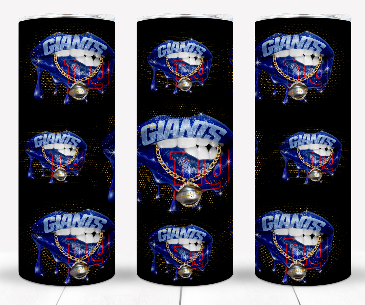 Lips Football 20oz Sublimation Tumbler Image