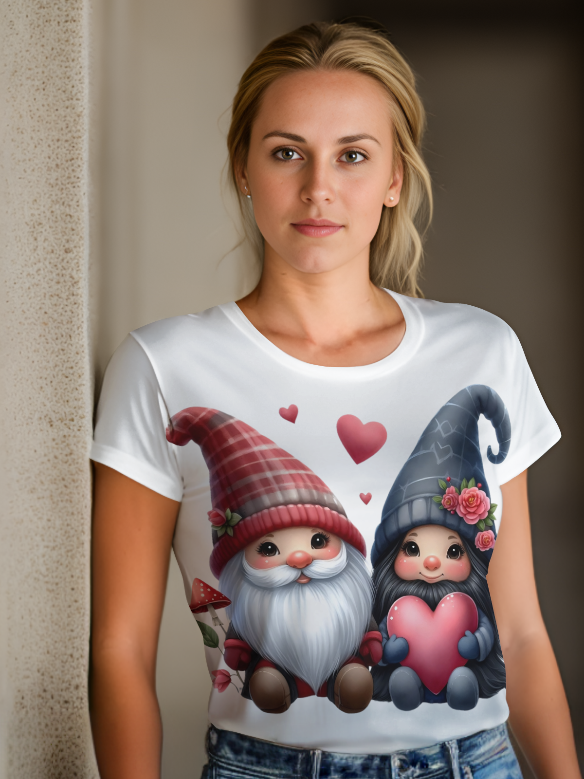 Gnomes Valentine Sublimation/DTF T-Shirt Images Bundle