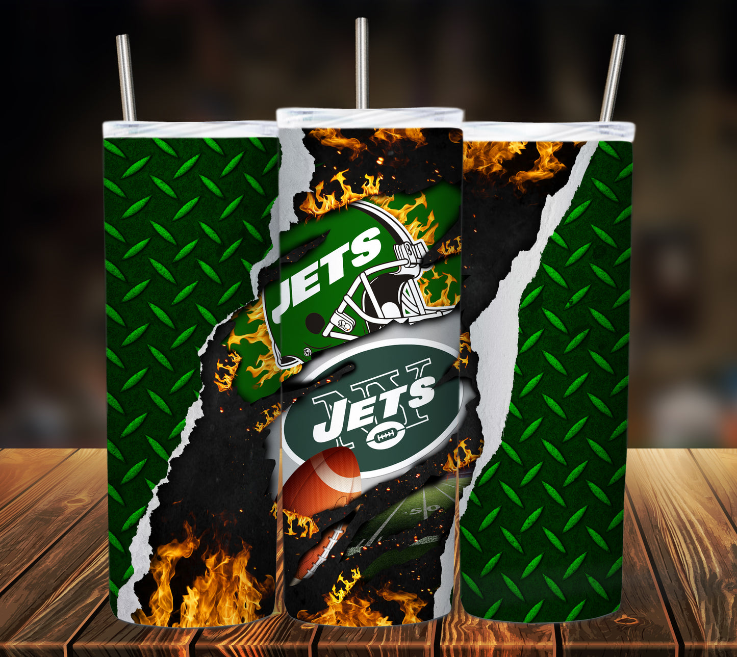 Football 20oz Sublimation Tumbler Image