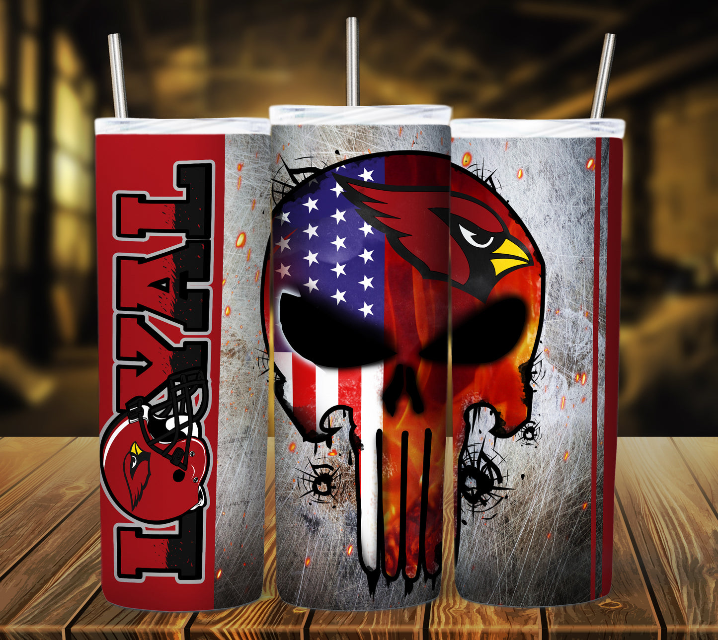 Football 20oz Sublimation Tumbler Image