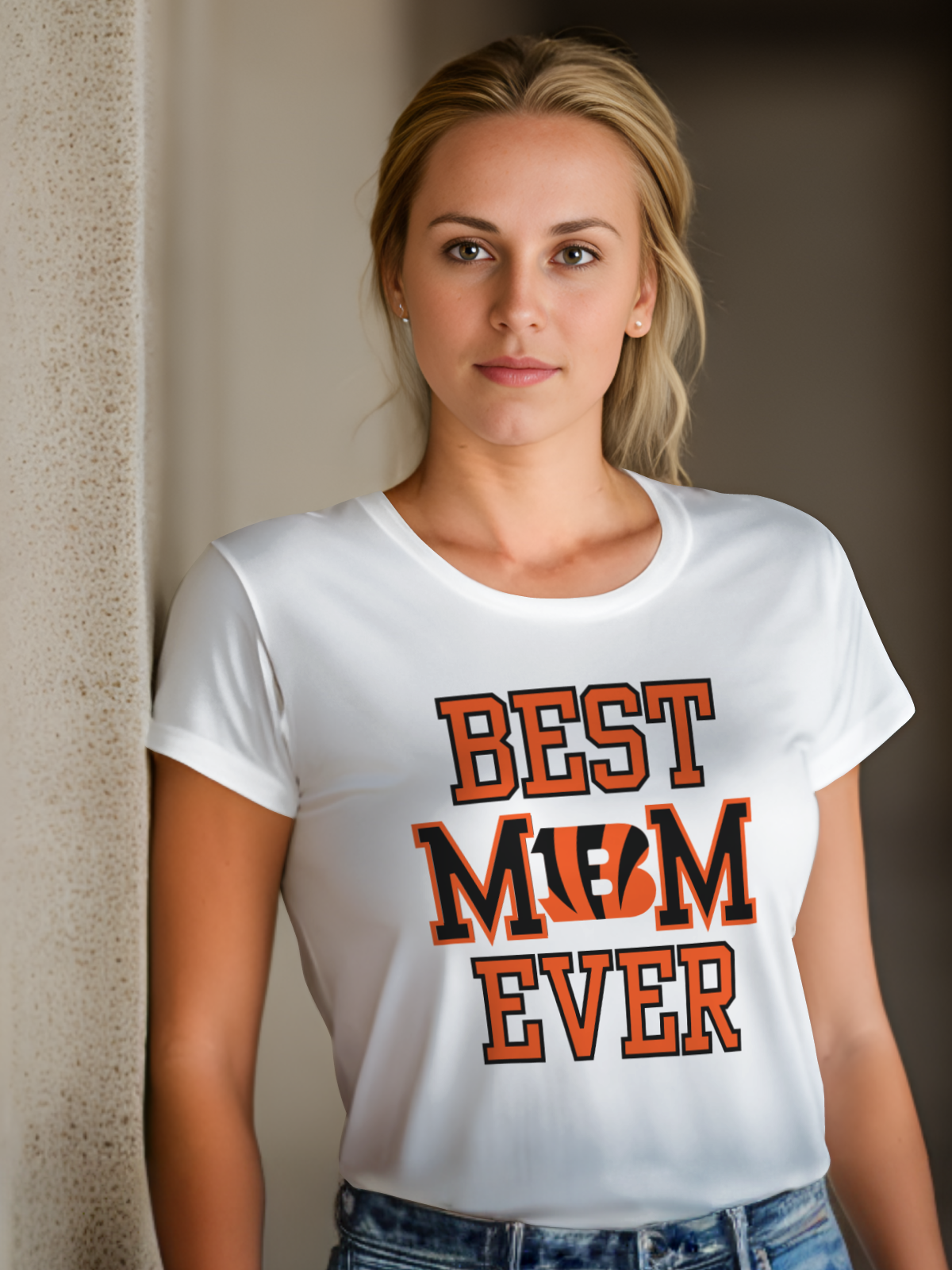 Mom Football Sublimation/DTF T-Shirt Images