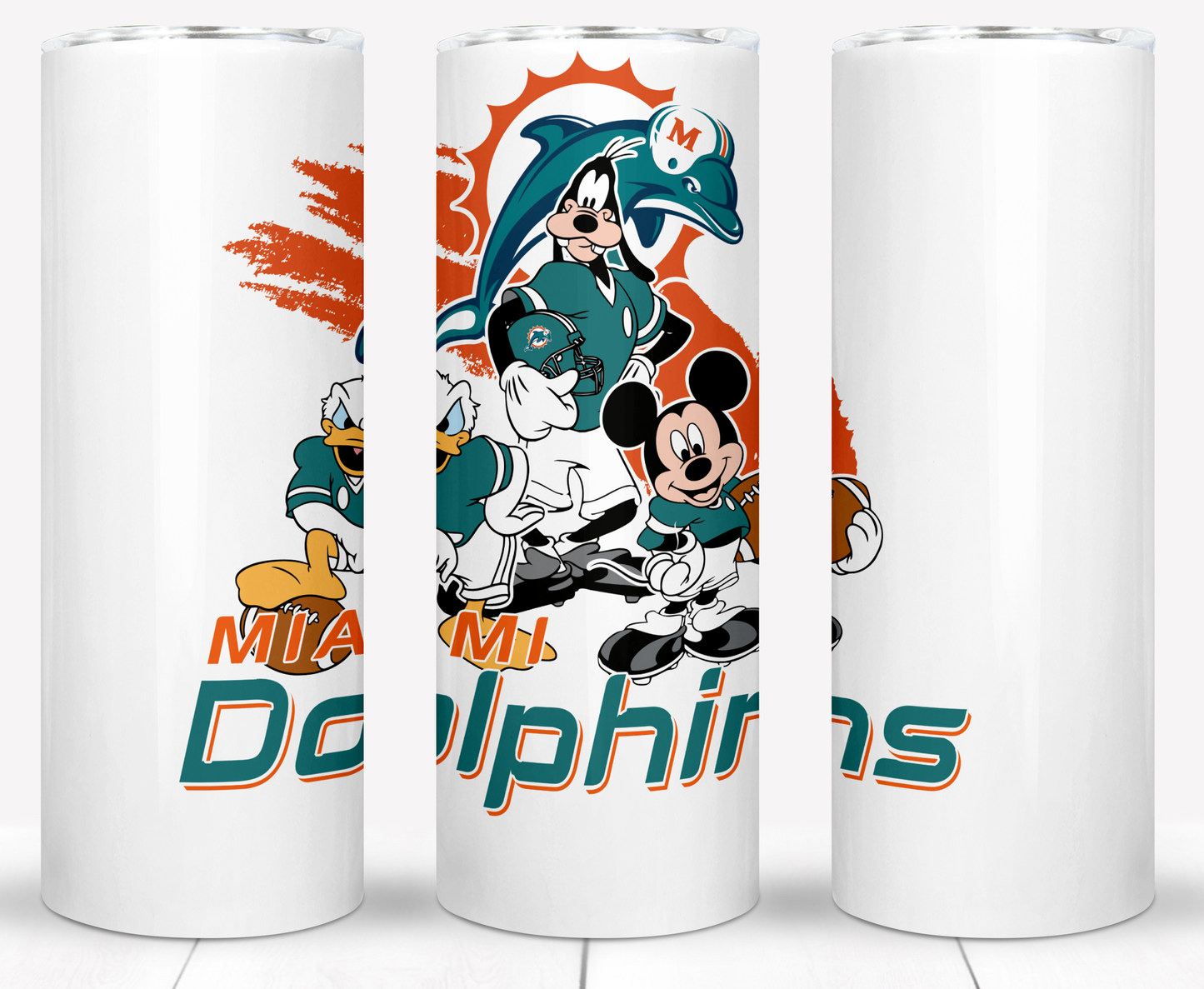 Disney Cartoon Football  Sublimation 20oz Tumbler Images Bundles