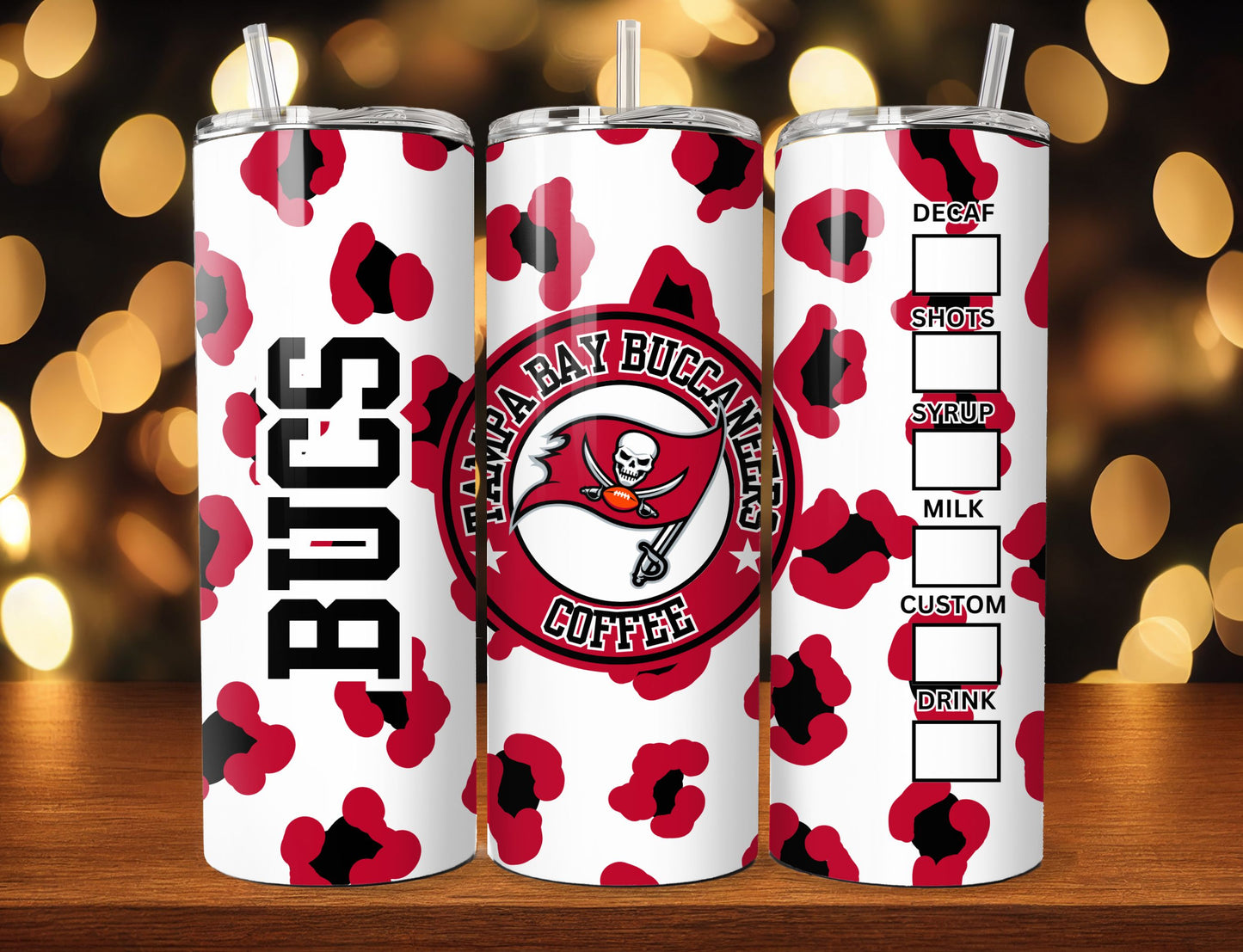 Football 20oz Sublimation Tumbler Image