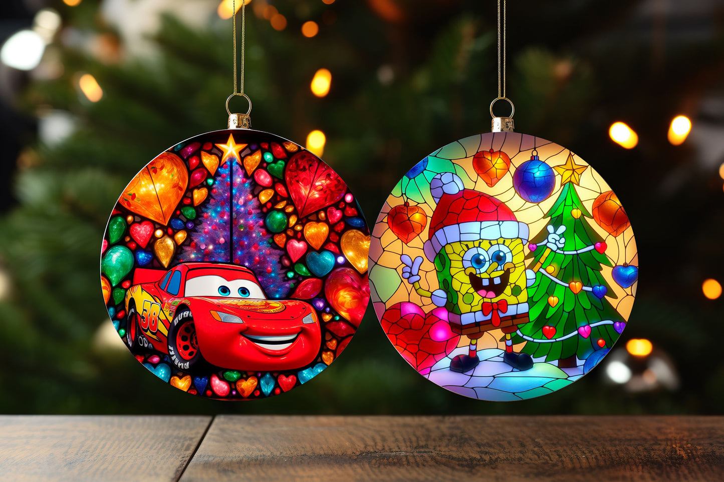 100+ Christmas Sublimation Ornament/Car Coaster Images Bundle