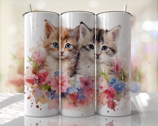 Kittens 20oz Sublimation Tumbler Image