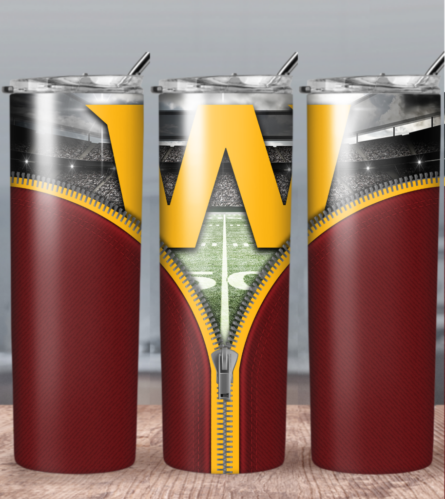 Football 20oz Sublimation Tumbler Image