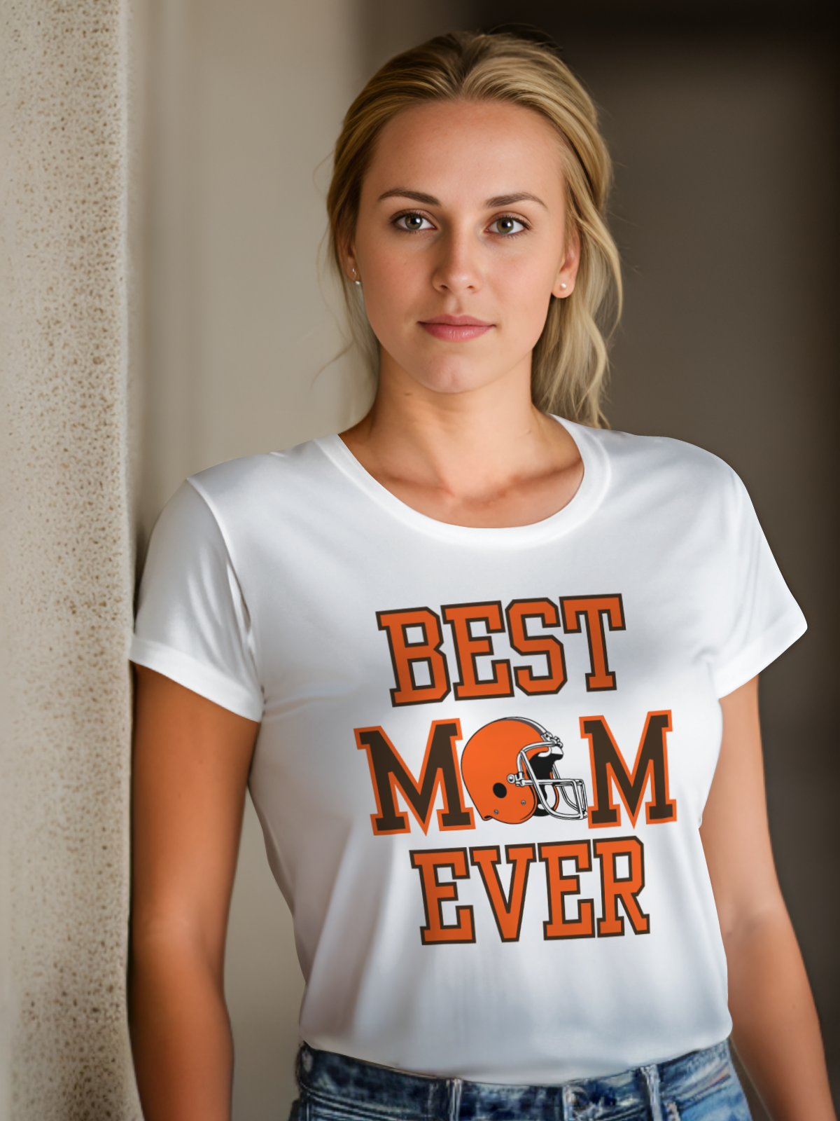 Mom Football Sublimation/DTF T-Shirt Images