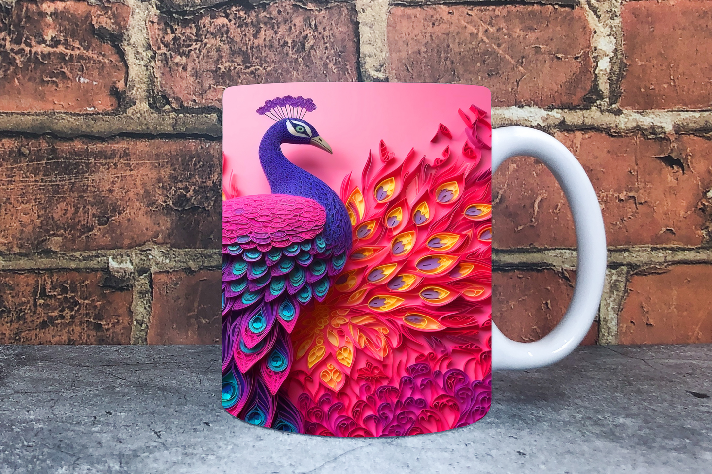 Peacock 20oz Sublimation Mug Images Bundle