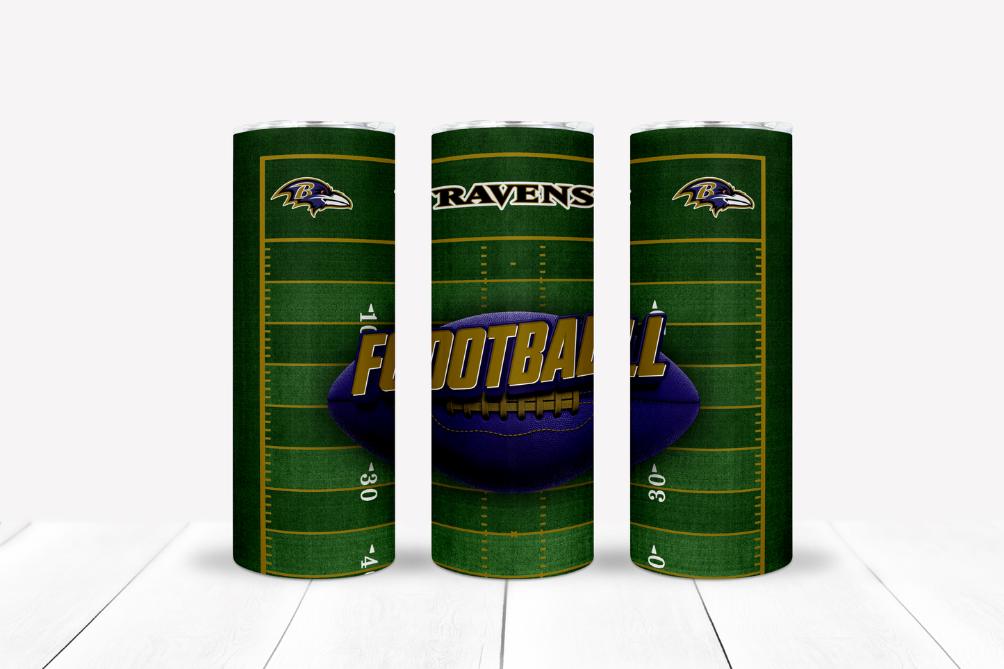 Football 20oz Sublimation Tumbler Image