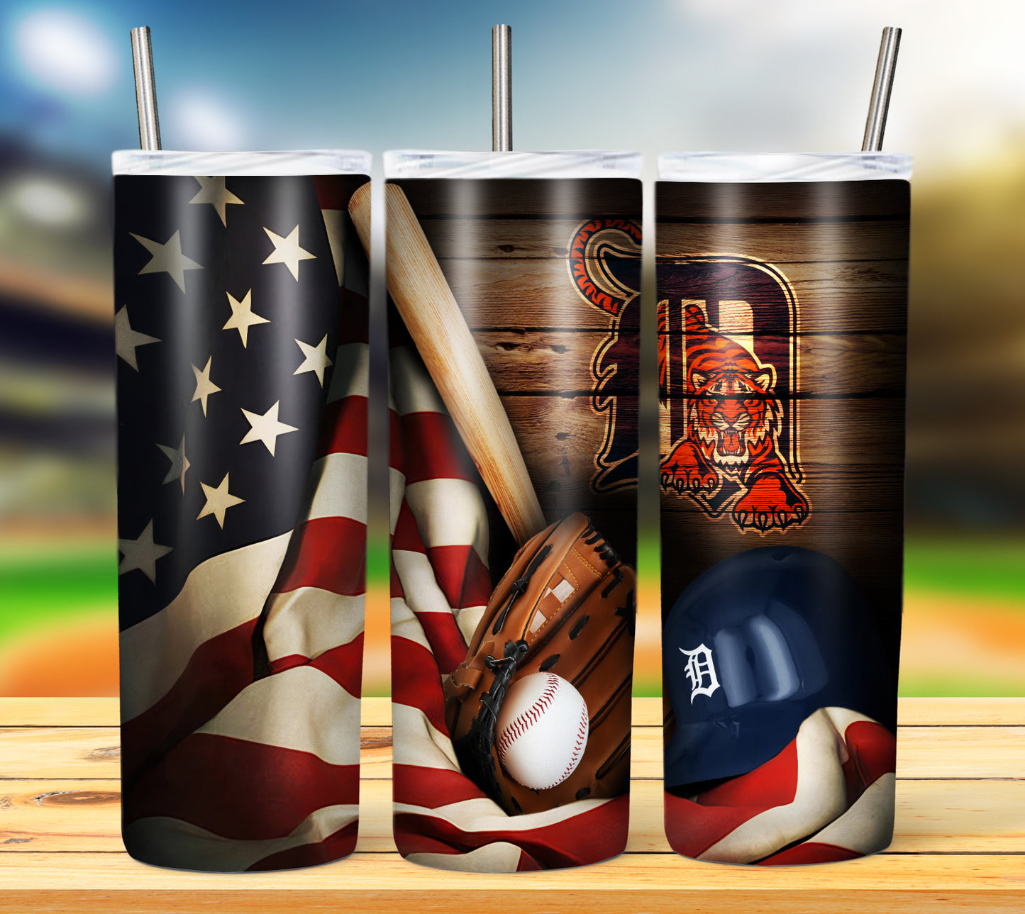 Baseball 20oz Sublimation Tumbler Image