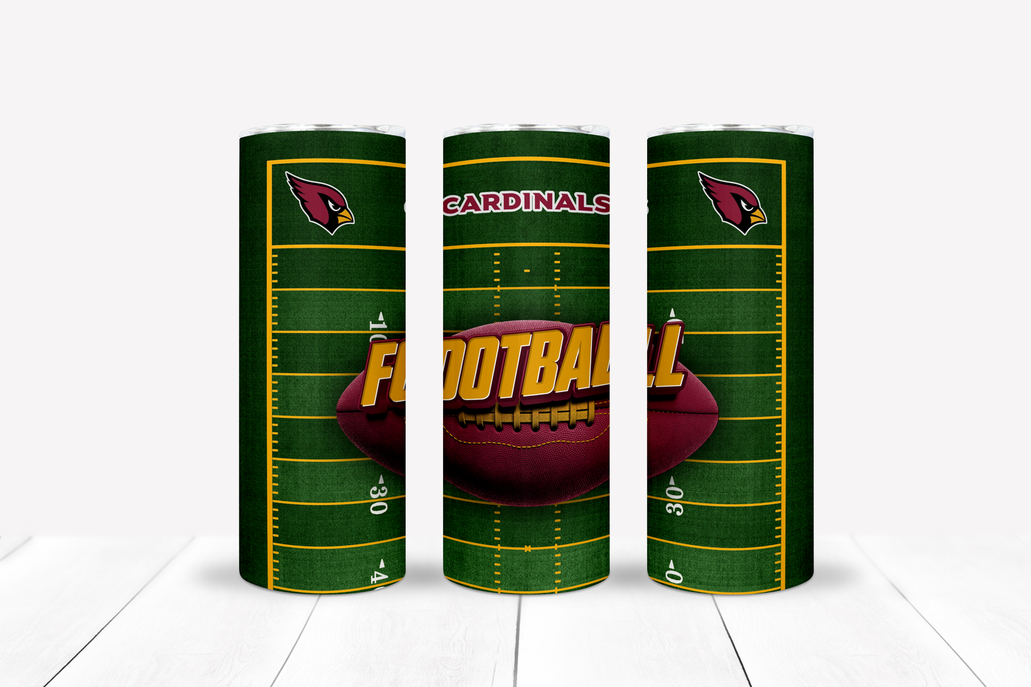 Football 20oz Sublimation Tumbler Image