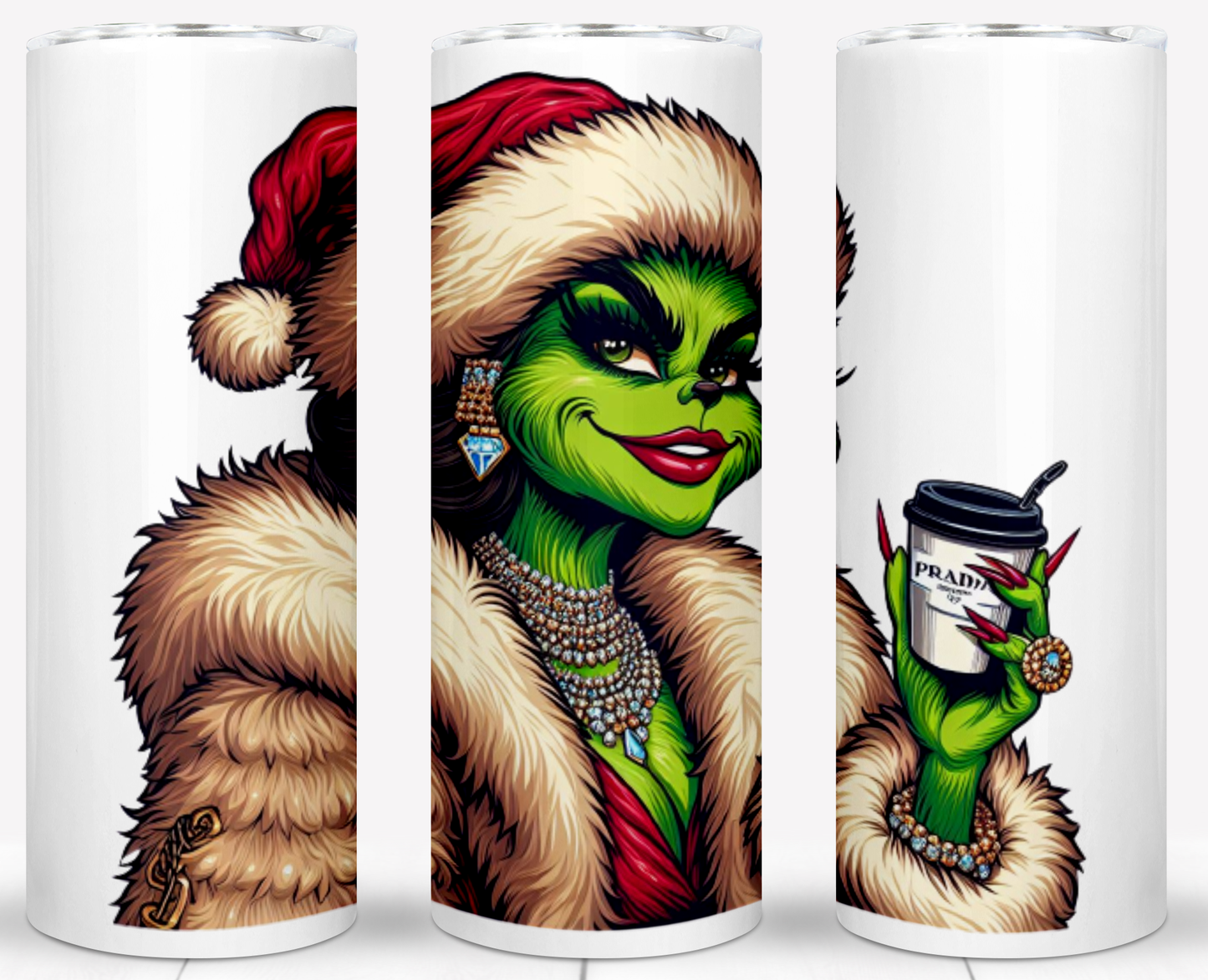 30+ Christmas Brand Grinch Sublimation 20oz Tumbler Images Bundle