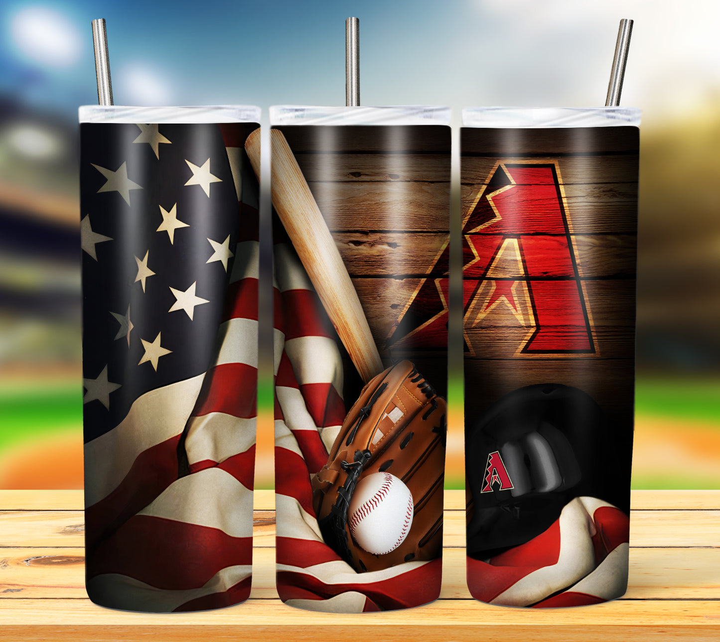 Baseball 20oz Sublimation Tumbler Image