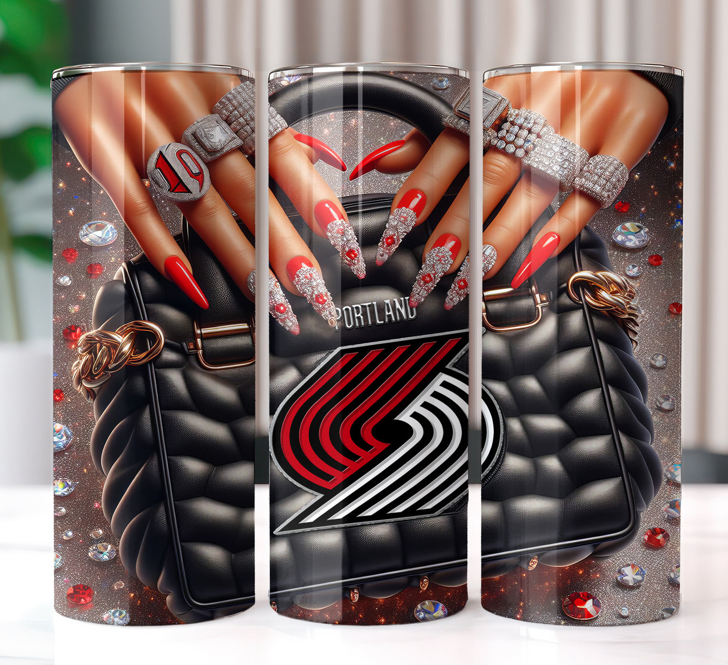 Basketball Bag 20oz Sublimation Tumbler Image