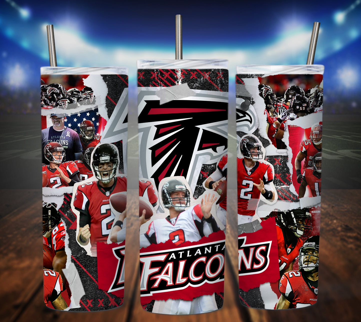 Football 20oz Sublimation Tumbler Image