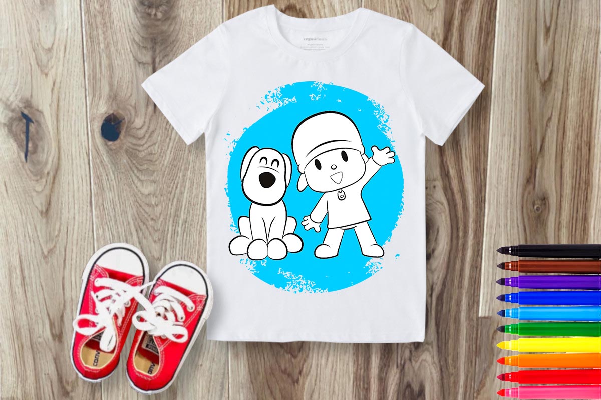 Coloring Cartoon Sublimation/DTF T-Shirt Images Bundle