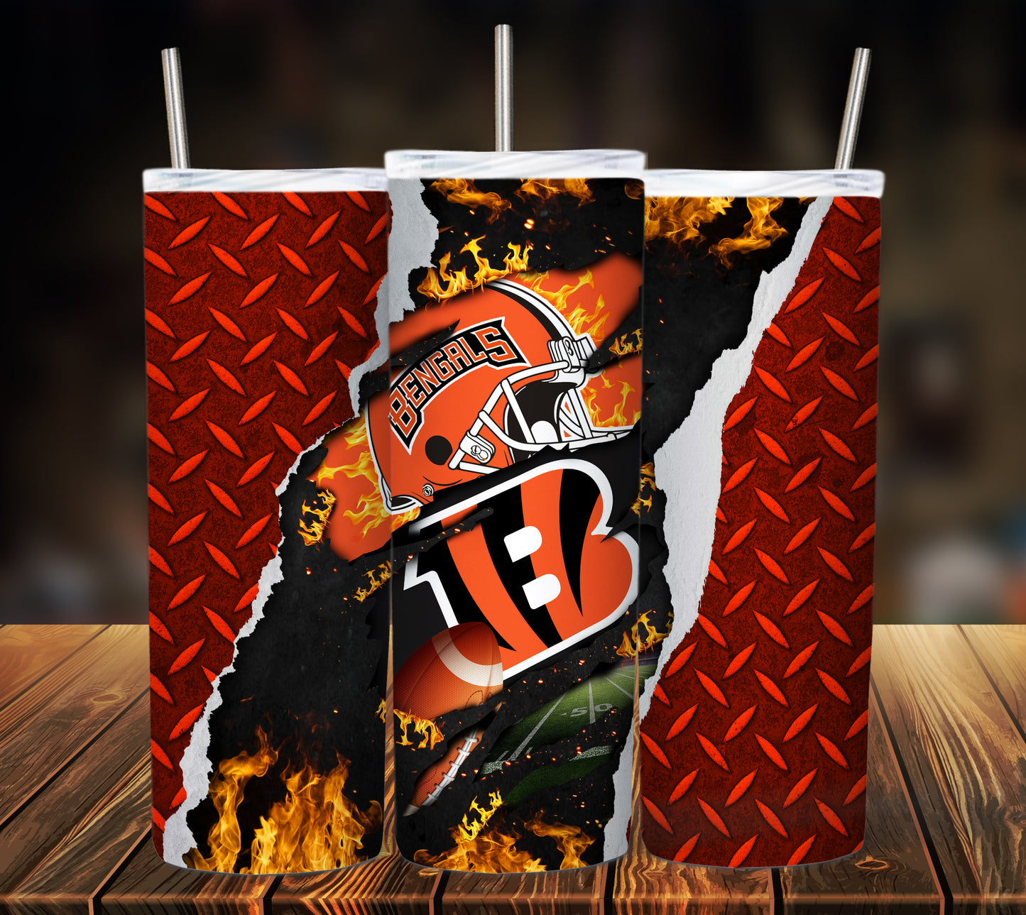 Football 20oz Sublimation Tumbler Image