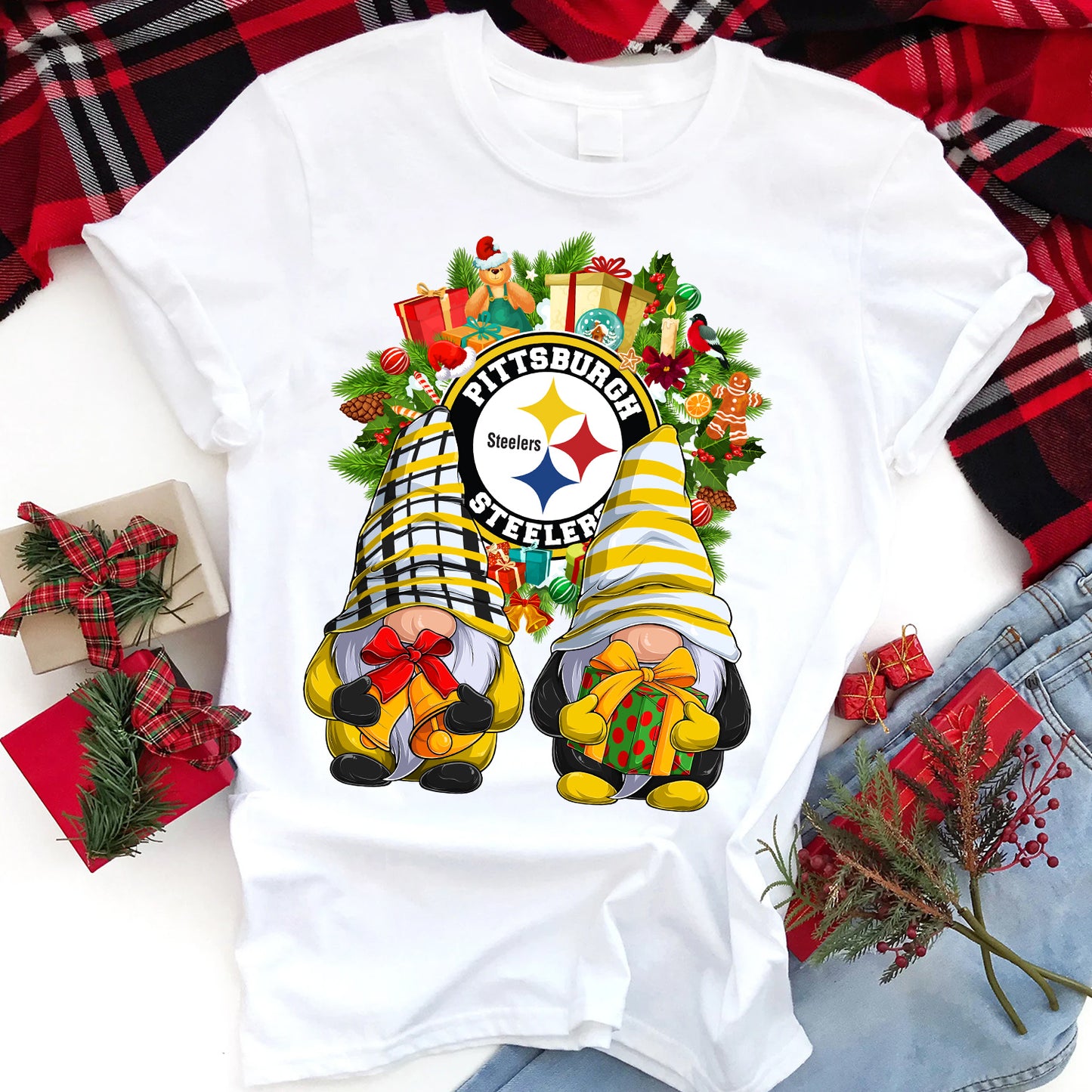 Christmas Football Gnomes T-Shirt/DTF Sublimation Image