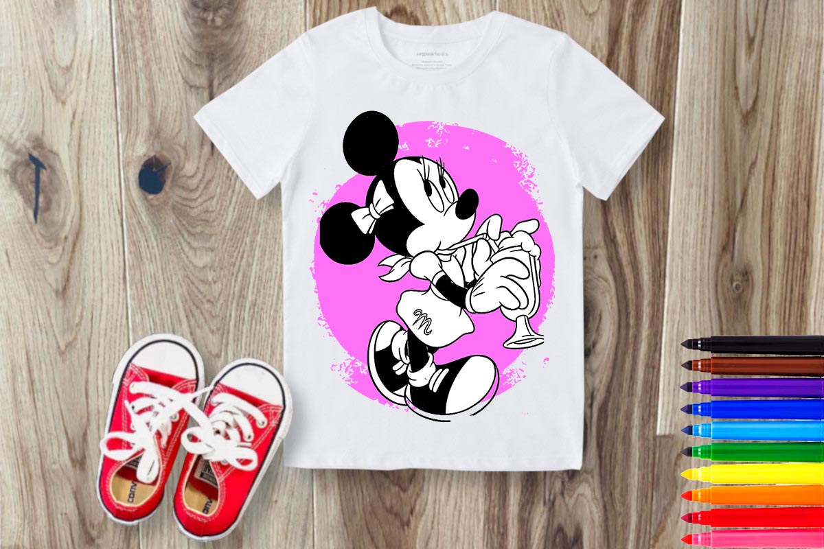 Coloring Cartoon Sublimation/DTF T-Shirt Images Bundle