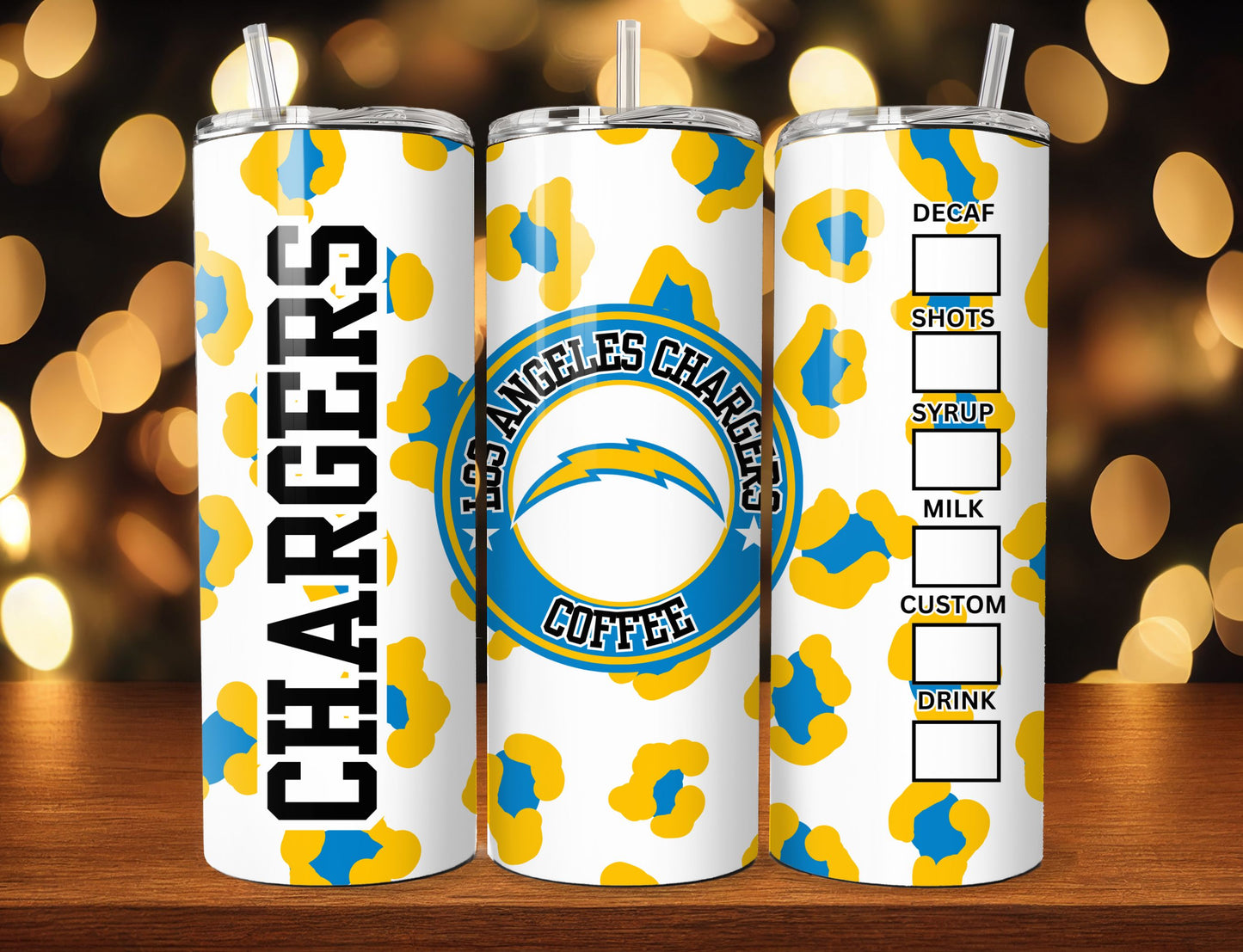 Football 20oz Sublimation Tumbler Image