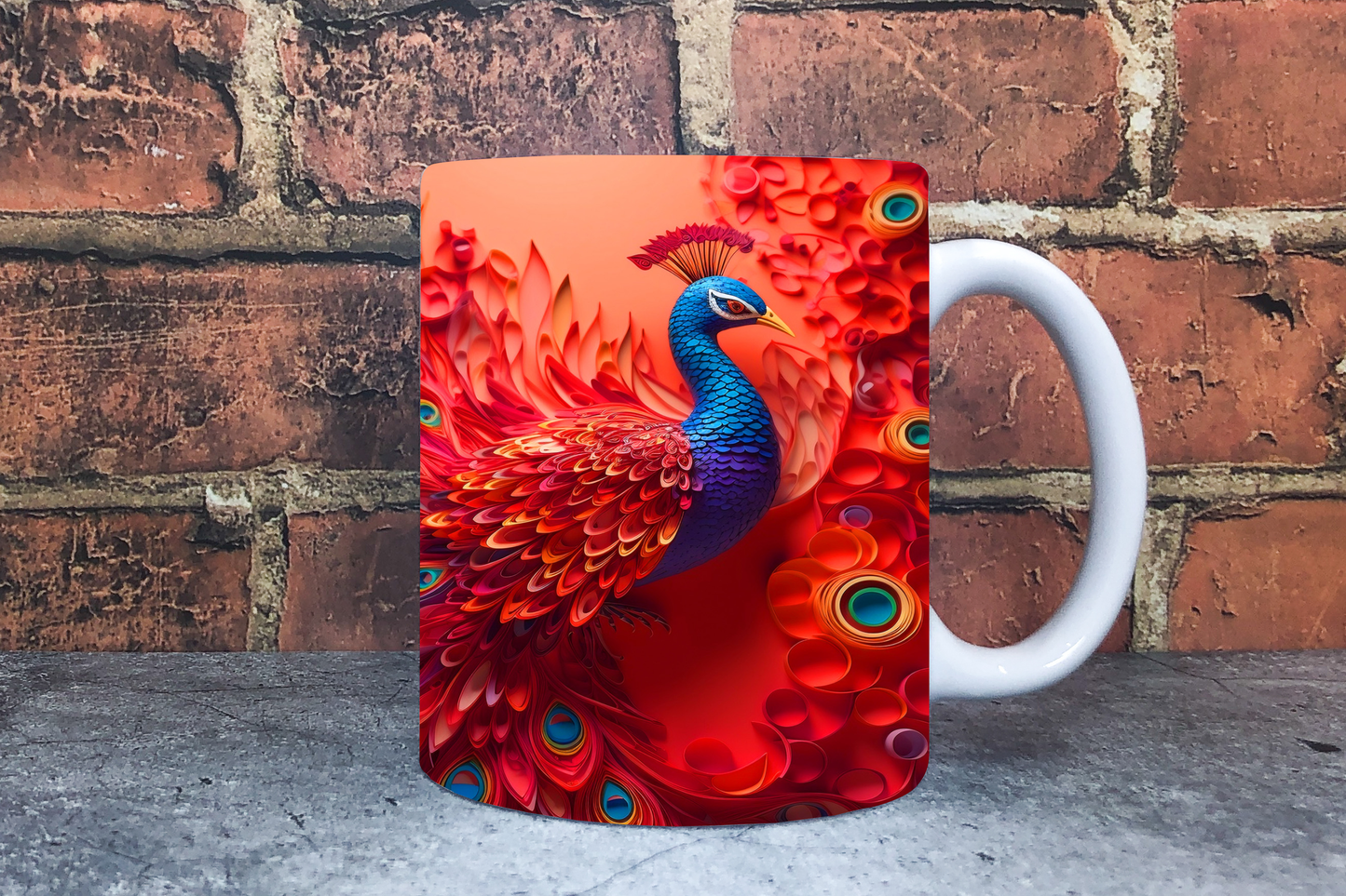 Peacock 20oz Sublimation Mug Images Bundle