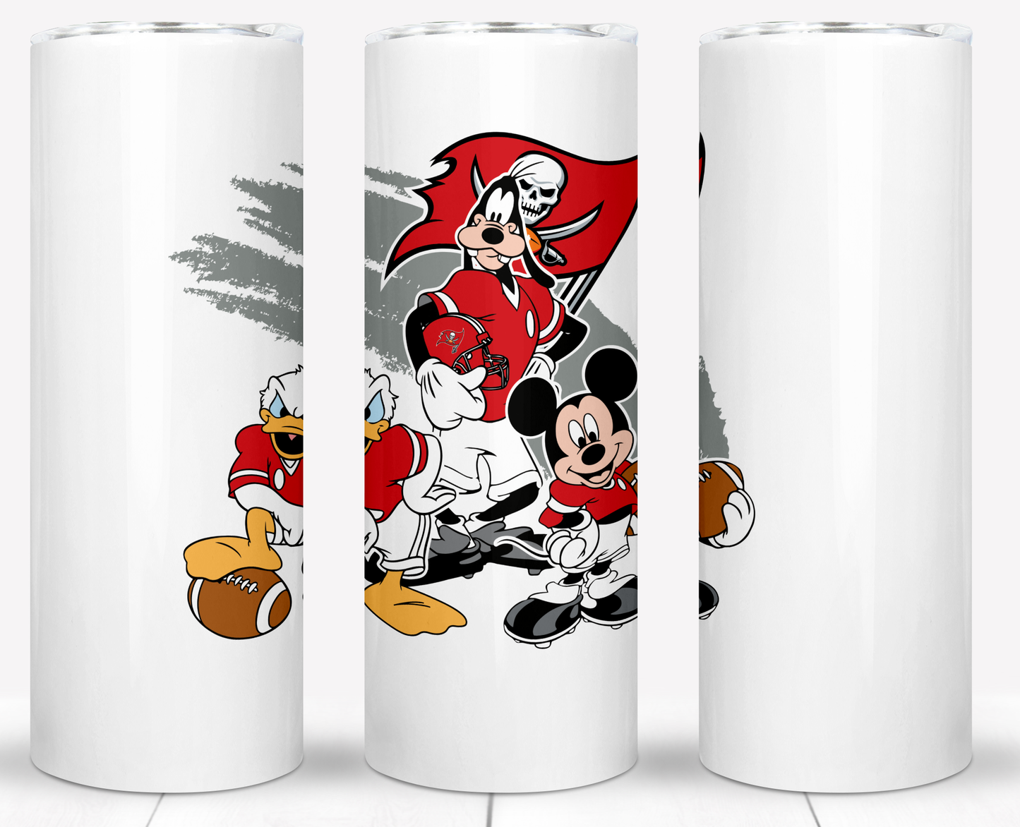 Disney Cartoon Football  Sublimation 20oz Tumbler Images Bundles