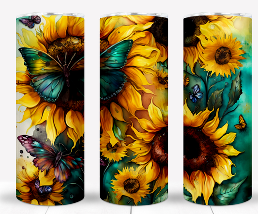 Sunflowers Sublimation 20oz Tumbler Image