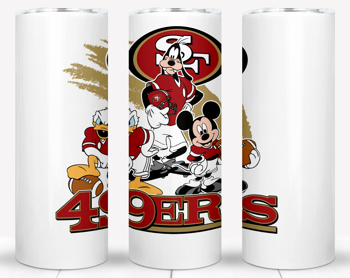 Disney Cartoon Football  Sublimation 20oz Tumbler Images Bundles