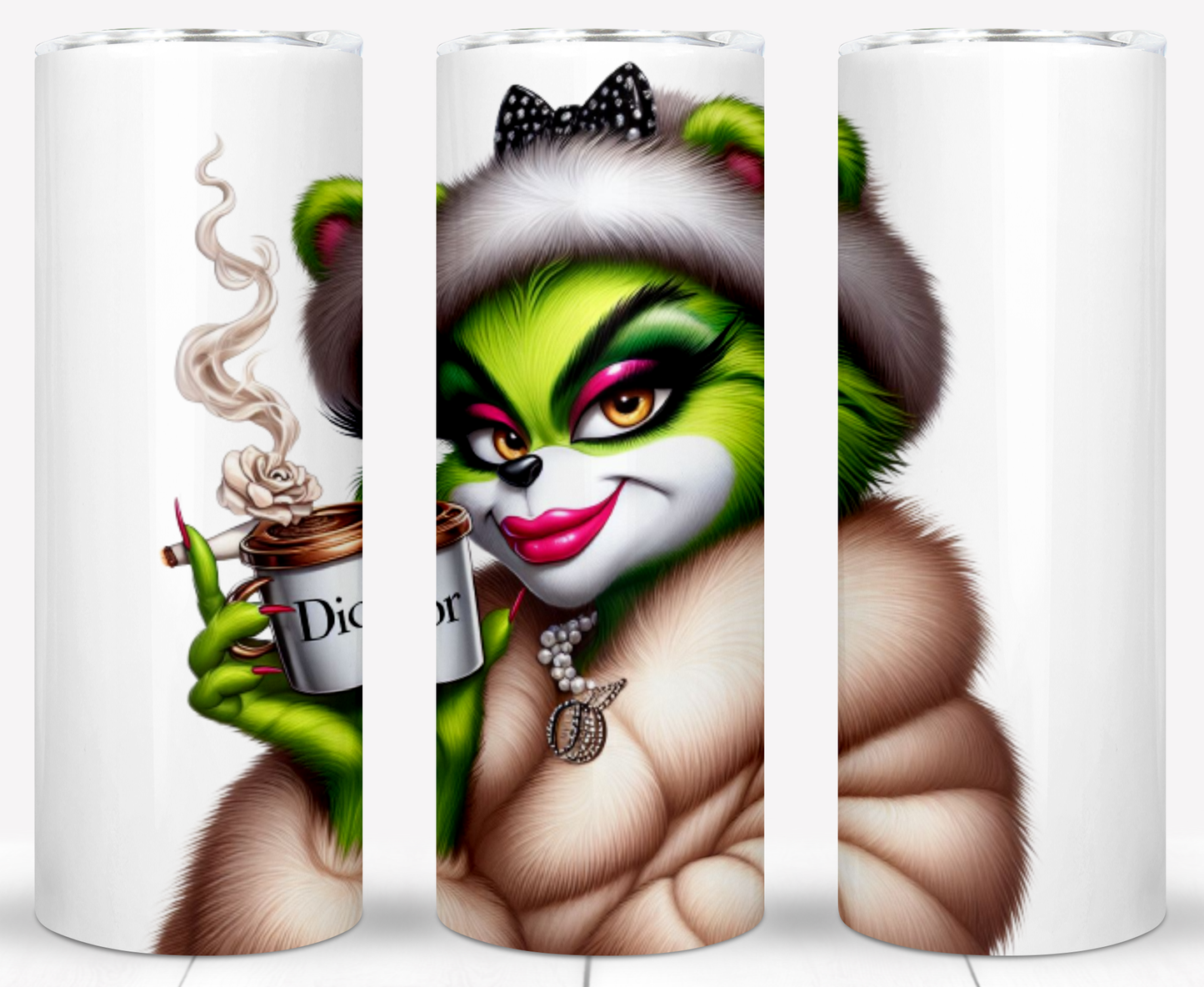 30+ Christmas Brand Grinch Sublimation 20oz Tumbler Images Bundle