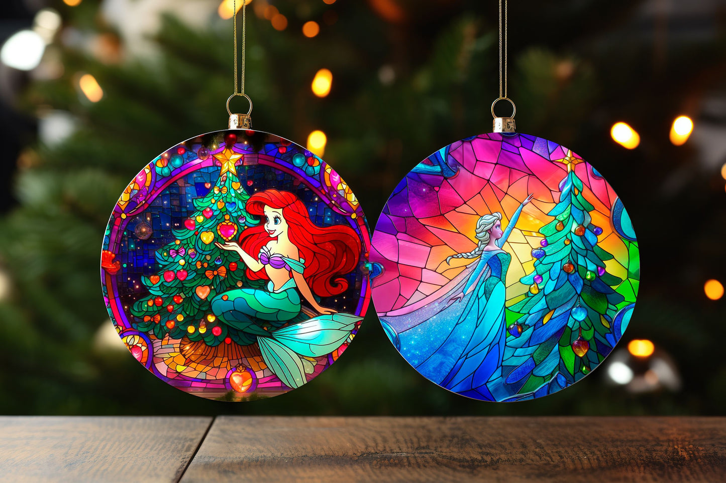 100+ Christmas Sublimation Ornament/Car Coaster Images Bundle