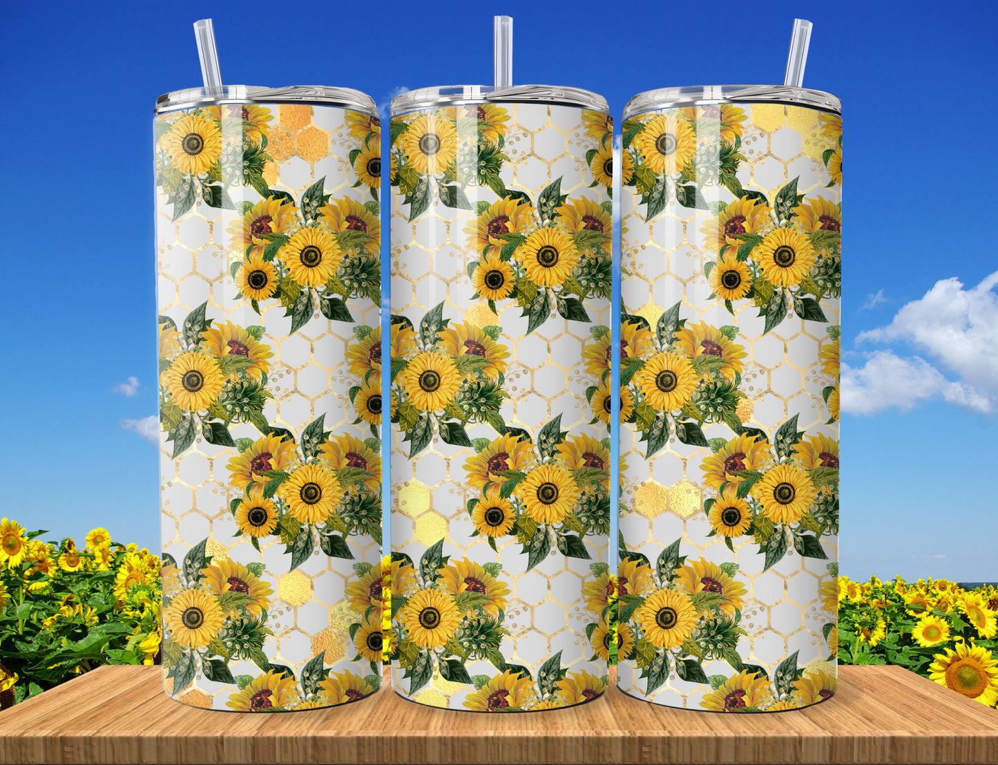 Sunflowers Sublimation 20oz Images Bundle