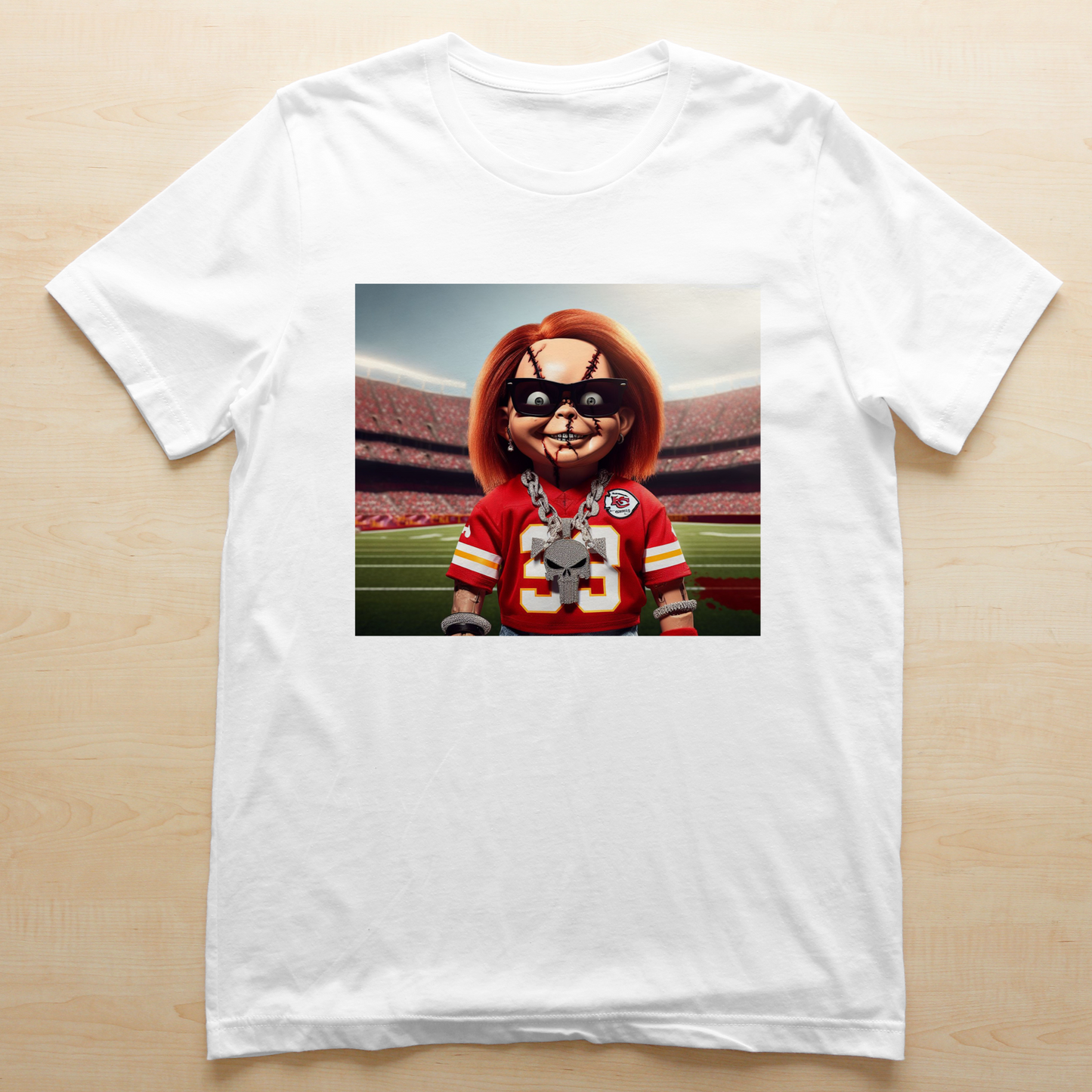 Chucky Football Sublimation/DTF T-Shirt Images Bundle