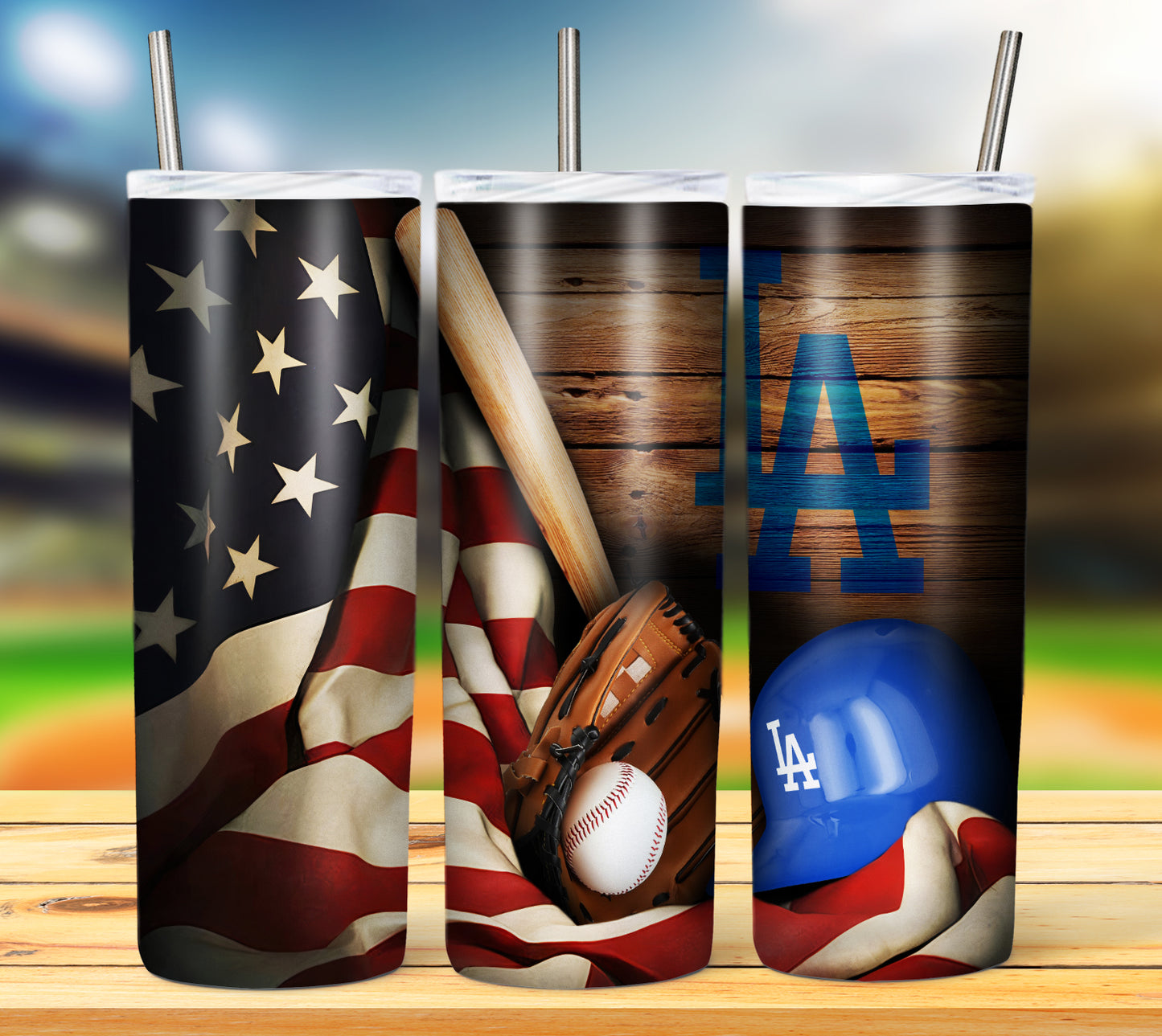 Baseball 20oz Sublimation Tumbler Image