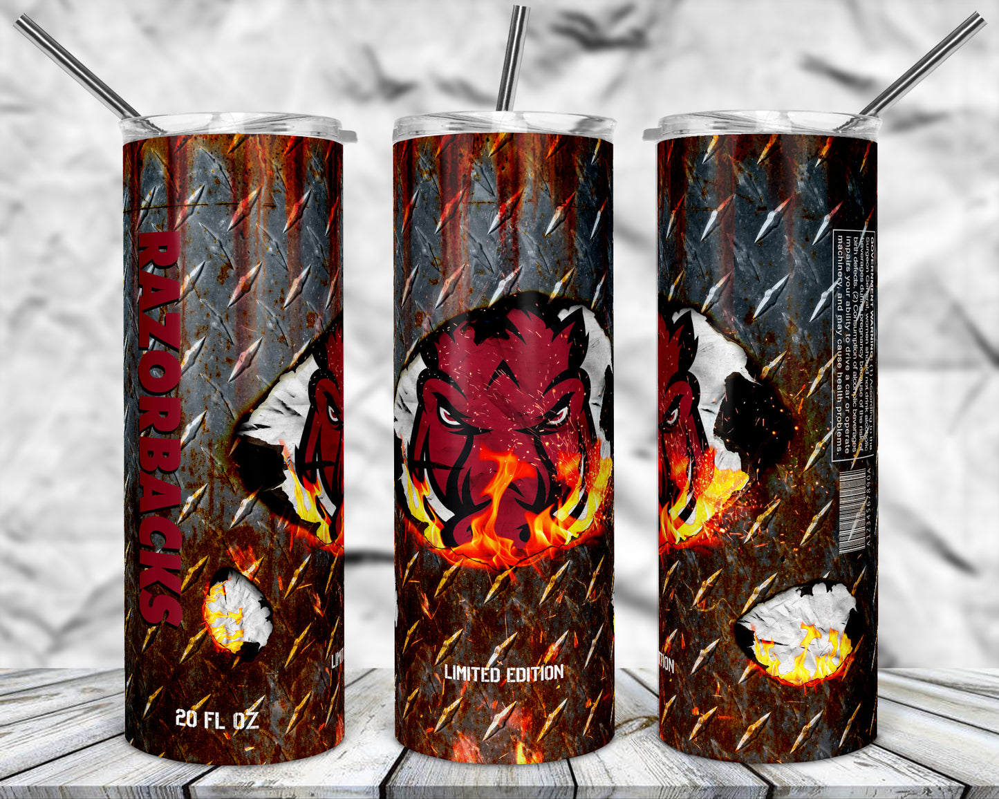 Rust College 20oz Sublimation Tumbler Images Bundle