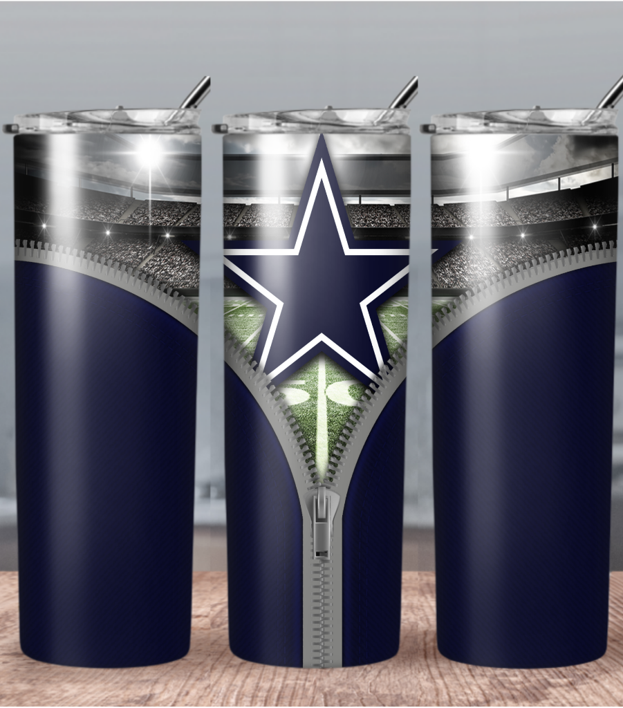 Football 20oz Sublimation Tumbler Image