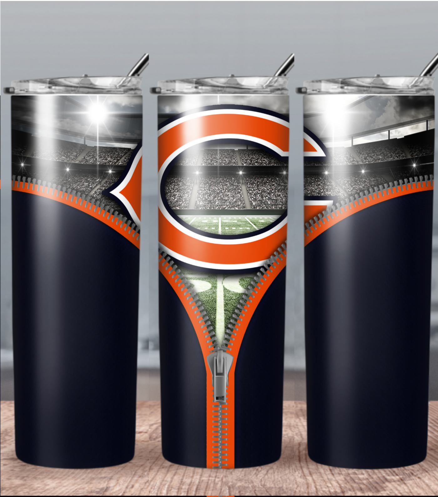 Football 20oz Sublimation Tumbler Image