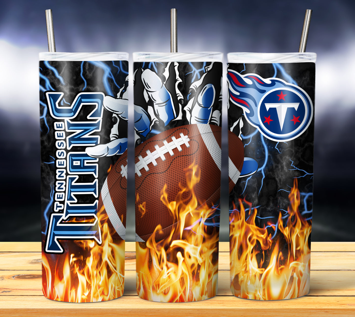 Football 20oz Sublimation Tumbler Image