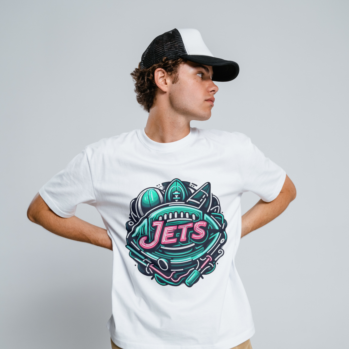 Neon Football Sublimation/DTF T-Shirt Images Bundle