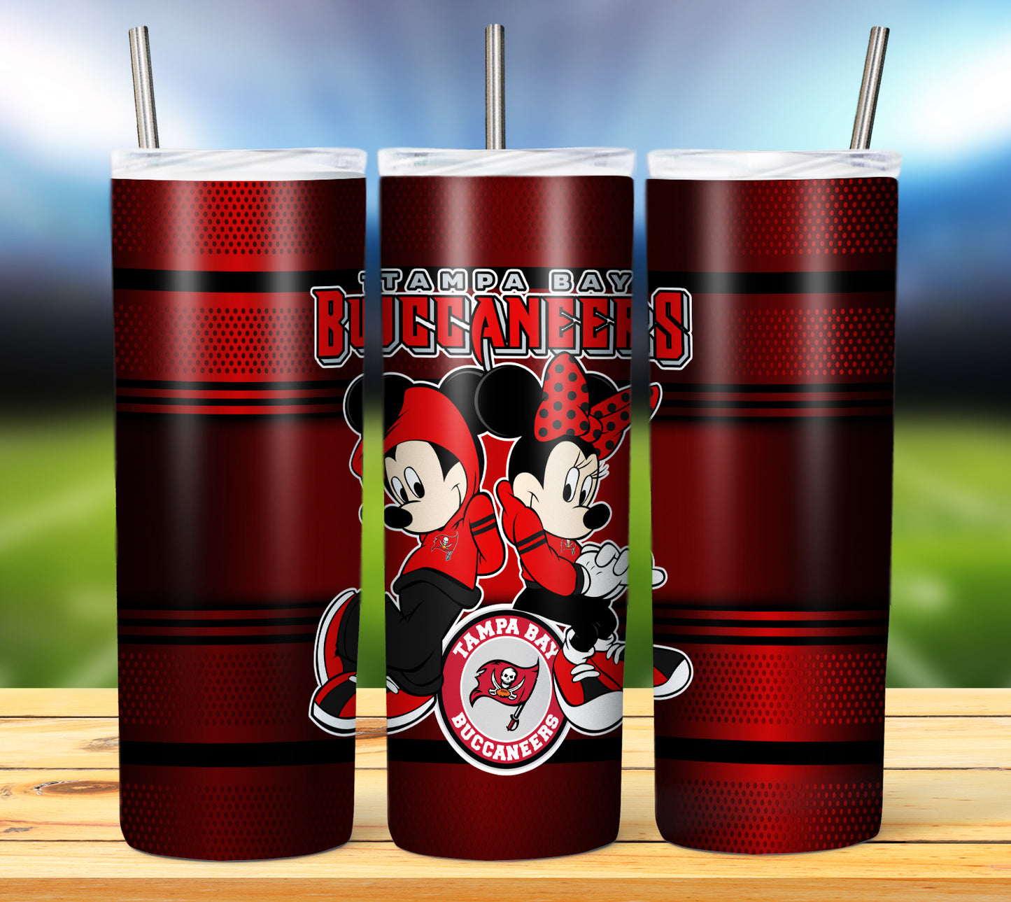 Football 20oz Sublimation Tumbler Image